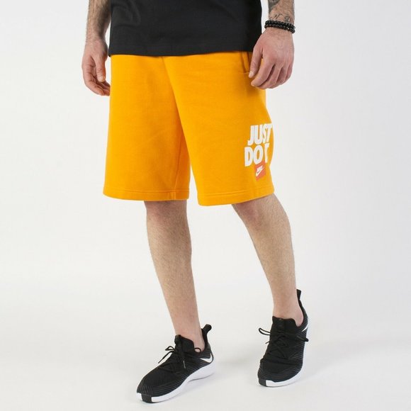 nike just do it shorts orange